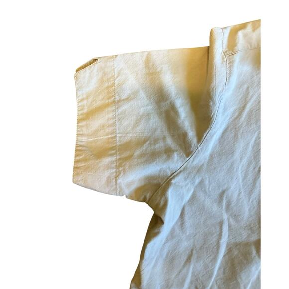 White Stag Top SZ Med Embroidered Flamingo Palm 100% Cotton Art to Wear Boho - Picture 4 of 7